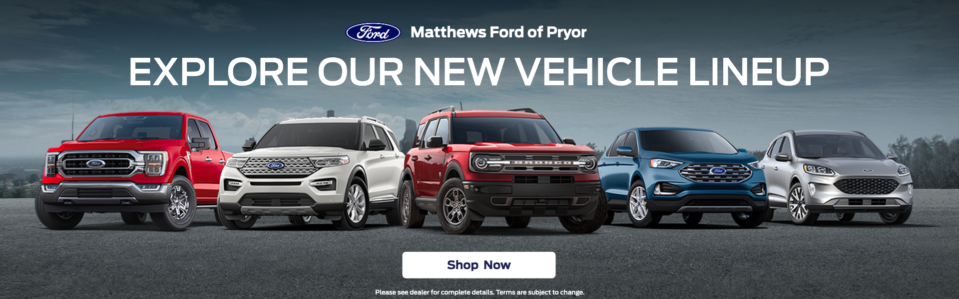 Explore our new vehicle lineup